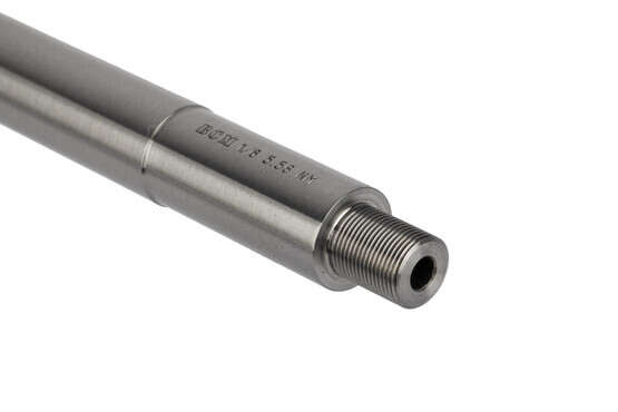 BCM's Mk12 SPR 18in 5.56 NATO barrel is threaded 1/2x28 for your favorite .223 caliber muzzle brakes or flash hiders